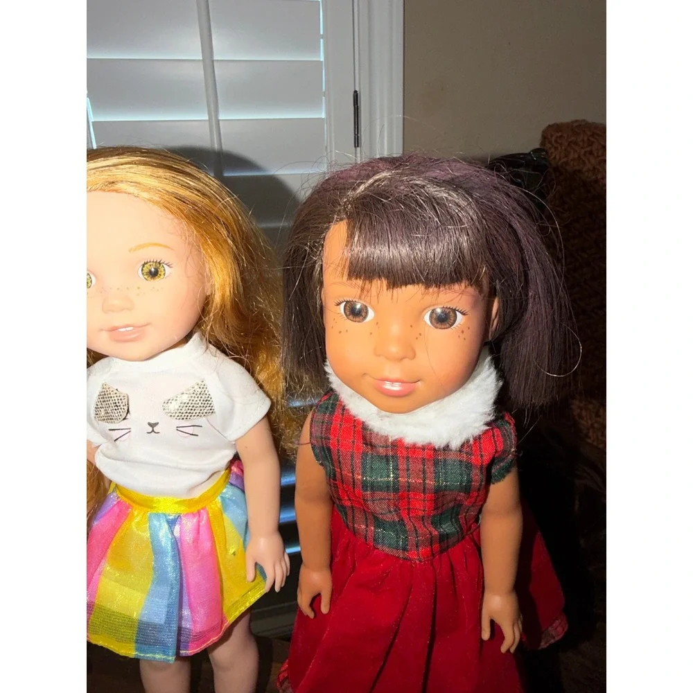 American Girl WellieWishers Willa and Ashlyn Dolls 14.5 Inch Lot of 2
